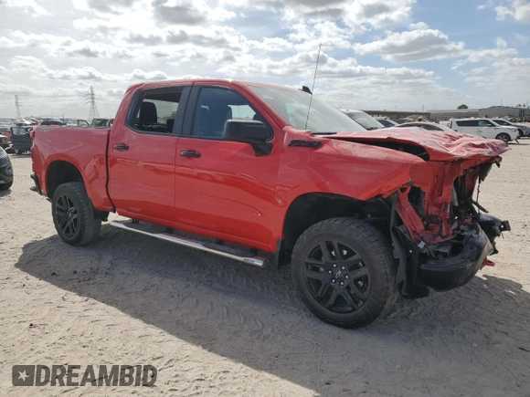2023 Chevrolet Silverado 1500 LT Trail Boss with VIN 3GCPDFEK2PG250300, listed as a Copart auction lot 49692435 with Not Provided miles and Salvage Title. Bid and sale history available at DreamBid. Image 4.