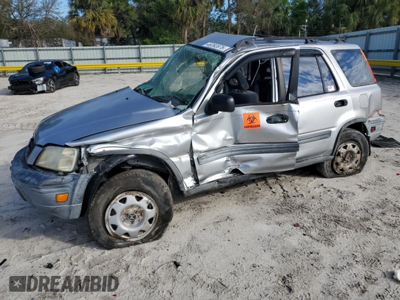 2001 Honda CR-V LX with VIN JHLRD18401S026020, listed as a Copart auction lot 46392875 with 123,210 mi miles and Salvage Title. Bid and sale history available at carsss.com. Image 1.