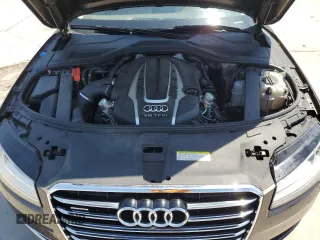 2015 Audi A8 L 4.0T with VIN WAU32AFD9FN032185, listed as a Copart auction lot 53472595 with 45,357 mi miles and Salvage Title. Bid and sale history available at carsss.com. Image 11.