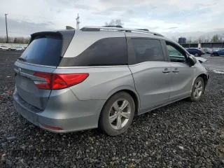 2018 Honda Odyssey EX-L with VIN 5FNRL6H76JB058488, listed as a Copart auction lot 49899815 with 89,831 mi miles and Salvage Title. Bid and sale history available at carsss.com. Image 3.