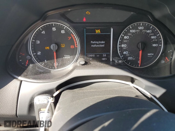 2011 Audi Q5 Prestige with VIN WA1WKAFP2BA001608, listed as a Copart auction lot 51337565 with 124,910 mi miles and Salvage title. Bid and sale history available at DreamBid. Image 9.