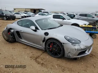 2025 Porsche Cayman S with VIN WP0AB2A83SK261452, listed as a Copart auction lot 51907845 with 462 mi miles and Salvage Title. Bid and sale history available at DreamBid. Image 4.