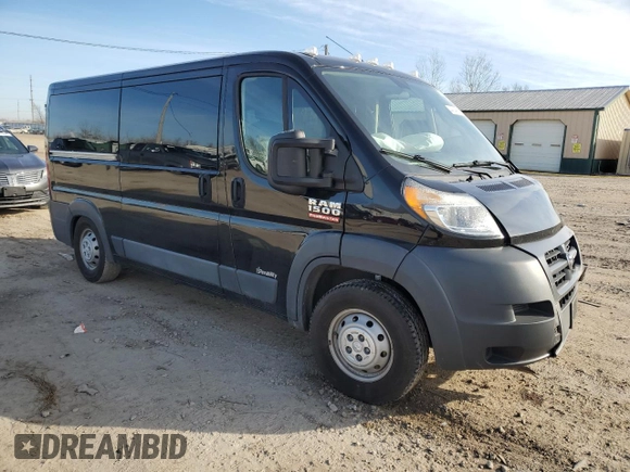 2017 Ram ProMaster Cargo with VIN 3C6TRVAG6HE548011, listed as a Copart auction lot 44714965 with 46,939 mi miles and Salvage Title. Bid and sale history available at DreamBid. Image 4.