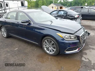 2019 Genesis G80 3.8L with VIN KMHGN4JE3KU290369, listed as a IAAI auction lot 42637293 with 38,703 mi miles and . Bid and sale history available at DreamBid. Image 1.