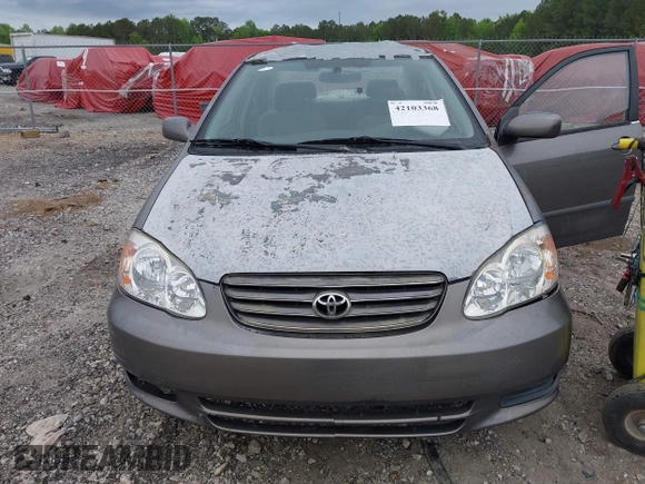 2003 Toyota Corolla CE with VIN 1NXBR32EX3Z037333, listed as a IAAI auction lot 42103368 with 205,925 mi miles and . Bid and sale history available at DreamBid. Image 6.