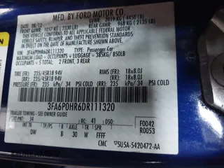 2013 Ford Fusion SE with VIN 3FA6P0HR6DR111320, listed as a IAAI auction lot 42730588 with 172,343 mi miles and . Bid and sale history available at DreamBid. Image 9.