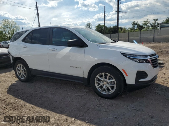 2023 Chevrolet Equinox LS z VIN 3GNAXHEG2PL173799, wystawiony jako Copart lot #55787555 z przebiegiem 12 470 mil mil oraz Szkoda całkowita • Salvage title. Historia ofert i sprzedaży dostępna na DreamBid. Obrazek 4.
