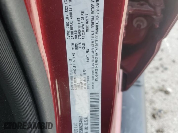2022 Ram 1500 Lone Star with VIN 1C6SRFFT5NN284651, listed as a Copart auction lot 49073525 with 44,723 mi miles and Salvage title. Bid and sale history available at DreamBid. Image 12.