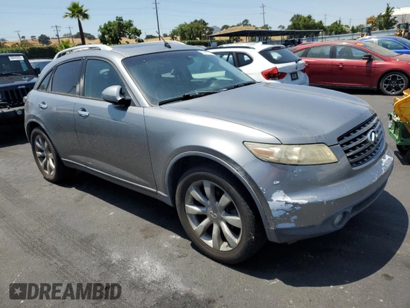 2005 Infiniti FX with VIN JNRAS08W45X210106, listed as a Copart auction lot 60341175 with 152,803 mi miles and Clean title. Bid and sale history available at DreamBid. Image 4.