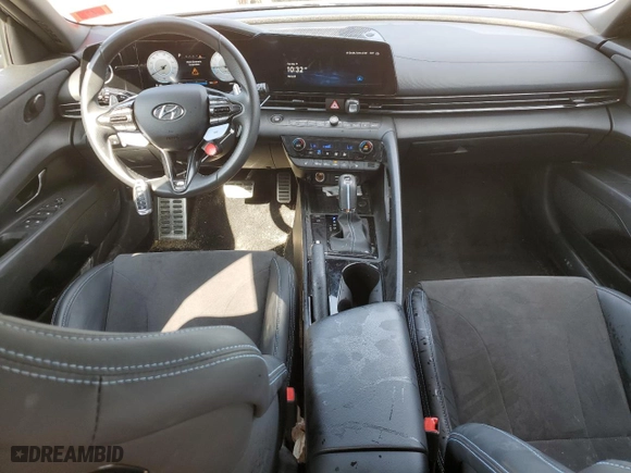 2022 Hyundai Elantra N with VIN KMHLW4AK1NU002953, listed as a Copart auction lot 71933364 with 27,515 mi miles and Salvage Title. Bid and sale history available at carsss.com. Image 8.