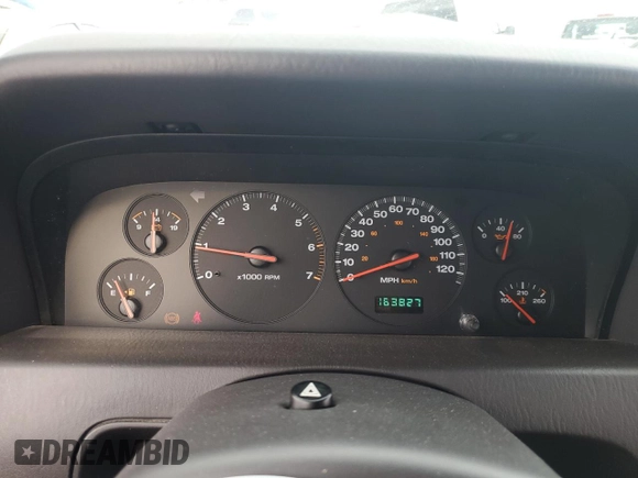 2001 Jeep Grand Cherokee Laredo with VIN 1J4GW48S91C580921, listed as a Copart auction lot 59005625 with 163,827 mi miles and Salvage title. Bid and sale history available at DreamBid. Image 9.