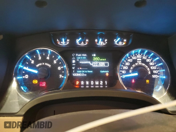 2011 Ford F-150 XL with VIN 1FTFX1EF2BFC46430, listed as a Copart auction lot 61585565 with 100,840 mi miles and Clean title. Bid and sale history available at DreamBid. Image 9.