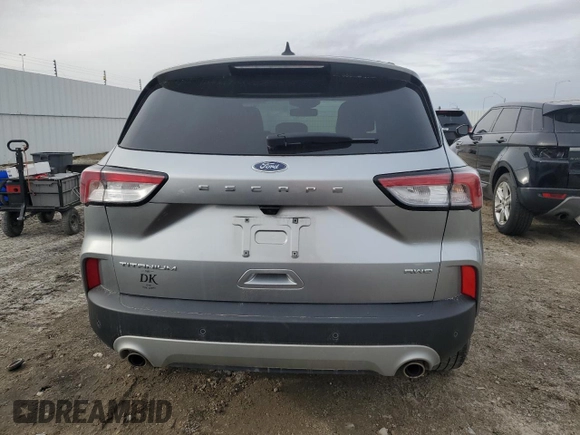 2022 Ford Escape Titanium with VIN 1FMCU9J94NUB02822, listed as a Copart auction lot 53014685 with 35,285 mi miles and Salvage title. Bid and sale history available at DreamBid. Image 6.