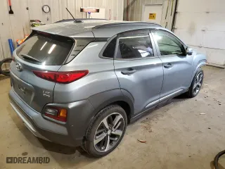 2018 Hyundai Kona Ultimate with VIN KM8K5CA5XJU168983, listed as a Copart auction lot 41512405 with 34,650 mi miles and Salvage Title. Bid and sale history available at carsss.com. Image 3.