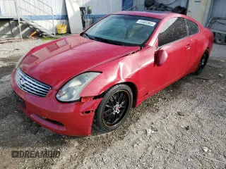 2003 Infiniti G35 Coupe w/Leather with VIN JNKCV54E93M218435, listed as a Copart auction lot 41665965 with 131,987 mi miles and Salvage Title. Bid and sale history available at carsss.com. Image 1.