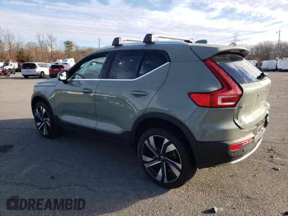 2023 Volvo XC40 Plus Bright Theme with VIN YV4L12UN6P2099852, listed as a Copart auction lot 86866294 with 13,540 mi miles and Salvage Title. Bid and sale history available at DreamBid. Image 2.