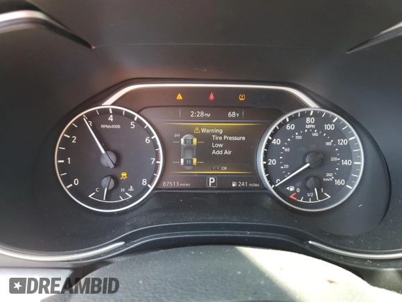 2017 Nissan Maxima SV with VIN 1N4AA6AP1HC392292, listed as a Copart auction lot 52159345 with 87,513 mi miles and Salvage Title. Bid and sale history available at carsss.com. Image 9.