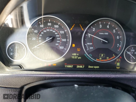 2014 BMW 3 Series 328i xDrive with VIN WBA3B3C55EJ978041, listed as a Copart auction lot 55675745 with 116,867 mi miles and Salvage title. Bid and sale history available at DreamBid. Image 9.