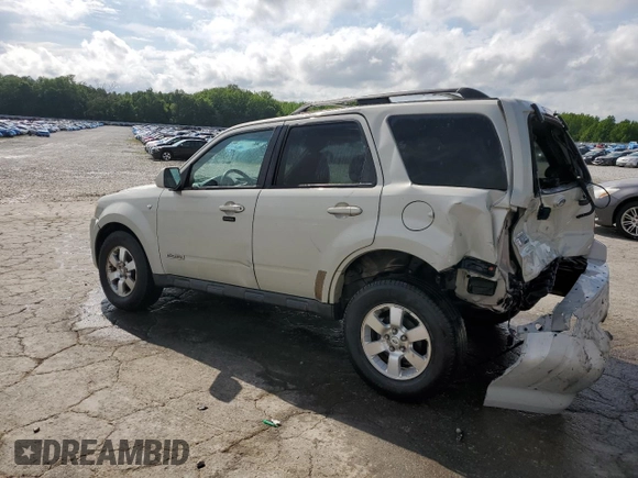 2008 Ford Escape Limited with VIN 1FMCU04198KB43285, listed as a Copart auction lot 55330325 with 240,648 mi miles and Salvage title. Bid and sale history available at DreamBid. Image 2.