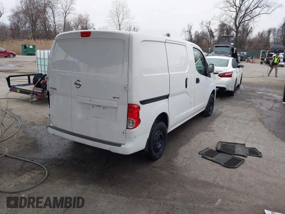 2020 Nissan NV200 Compact Cargo SV with VIN 3N6CM0KNXLK691705, listed as a IAAI auction lot 41798200 with 206,167 mi miles. Bid and sale history available at carsss.com. Image 4.