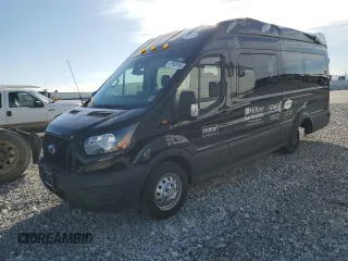 2023 Ford Transit XL z VIN 1FBVU4XG3PKA55923, wystawiony jako Copart lot #47928165 z przebiegiem 83 174 mil mil oraz Szkody całkowita. Historia ofert i sprzedaży dostępna na DreamBid. Obrazek 1.