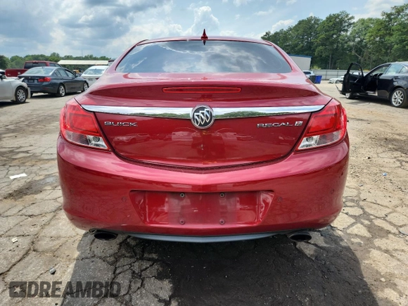 2013 Buick Regal Turbo Premium 2 with VIN 2G4GT5GVXD9153206, listed as a Copart auction lot 60749705 with 169,223 mi miles and Salvage title. Bid and sale history available at DreamBid. Image 6.