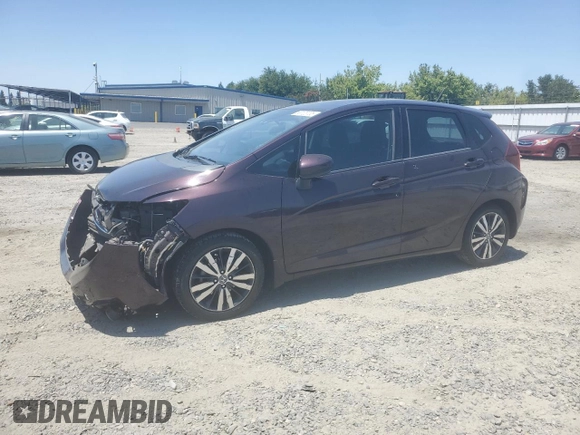 2015 Honda Fit EX-L with VIN 3HGGK5H89FM735910, listed as a Copart auction lot 63123735 with 90,230 mi miles and Salvage title. Bid and sale history available at DreamBid. Image 1.