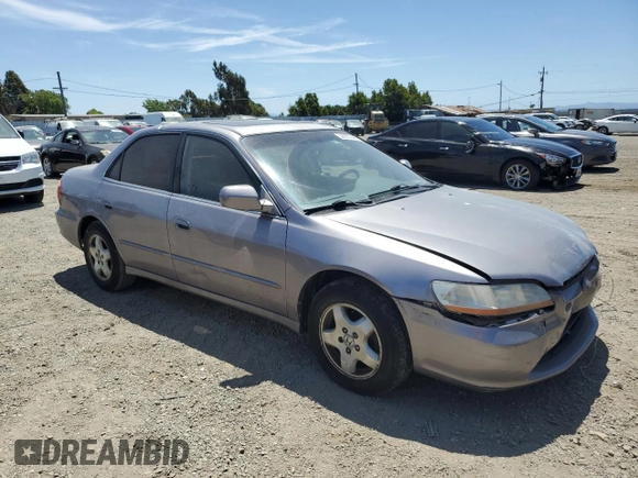 2000 Honda Accord EX with VIN 1HGCG1654YA059755, listed as a Copart auction lot 59003345 with 160,309 mi miles and Salvage title. Bid and sale history available at DreamBid. Image 4.