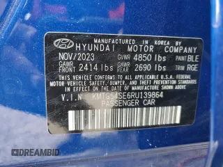 2024 Genesis G70 Sport Advanced with VIN KMTG54SE6RU139864, listed as a Copart auction lot 44240815 with 5,758 mi miles and Clean Title. Bid and sale history available at DreamBid. Image 13.