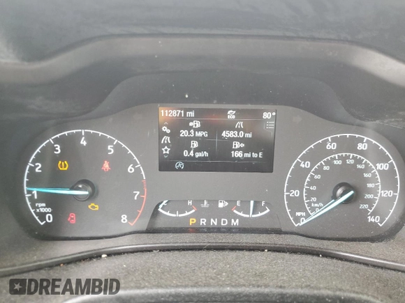 2019 Ford Transit Connect XL with VIN NM0LS7E29K1394215, listed as a Copart auction lot 56709865 with 112,871 mi miles and Salvage title. Bid and sale history available at DreamBid. Image 9.