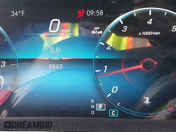 2022 Mercedes-Benz CLA 250 with VIN W1K5J4HB2NN317049, listed as a IAAI auction lot 41056166 with 8,843 mi miles and . Bid and sale history available at DreamBid. Image 7.