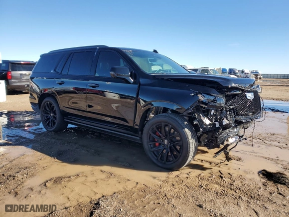 2024 Cadillac Escalade 4WD Sport Platinum with VIN 1GYS4GKL3RR331798, listed as a Copart auction lot 81526454 with 4,140 mi miles and Salvage Title. Bid and sale history available at carsss.com. Image 4.