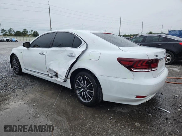 2016 Lexus LS 460 with VIN JTHBL5EF9G5141462, listed as a Copart auction lot 59148345 with 121,060 mi miles and Salvage title. Bid and sale history available at DreamBid. Image 2.