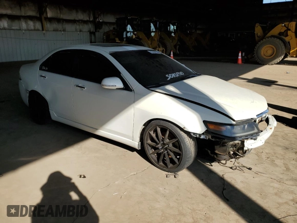 2005 Acura TSX with VIN JH4CL96835C000472, listed as a Copart auction lot 73704164 with 188,101 mi miles and Salvage title. Bid and sale history available at DreamBid. Image 4.