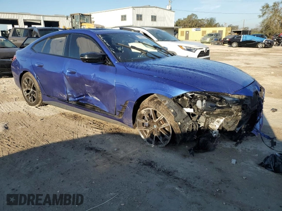 2022 BMW 4 Series M440i xDrive с VIN WBA13AW00NFL94612, выставлен на аукционе Copart как лот 76690314 с пробегом Не указан миль и Списание • Salvage title. История ставок и продаж доступна на DreamBid. Изображение 4.