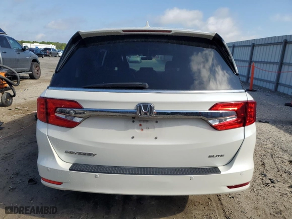 2018 Honda Odyssey Elite with VIN 5FNRL6H97JB026117, listed as a Copart auction lot 50831115 with 0 mi miles and Salvage Title. Bid and sale history available at carsss.com. Image 6.