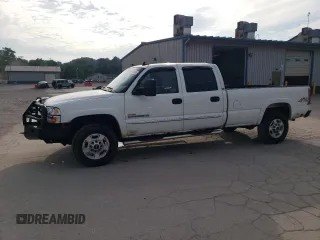 2007 GMC Sierra 2500HD SLE1 with VIN 1GTHK23D07F100338, listed as a Copart auction lot 66293995 with 379,671 mi miles and Salvage title. Bid and sale history available at DreamBid. Image 1.