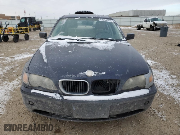 2002 BMW 3 Series 325i with VIN WBAEV33452KL65673, listed as a Copart auction lot 84234584 with 222,600 mi miles and Non Repairable. Bid and sale history available at carsss.com. Image 5.