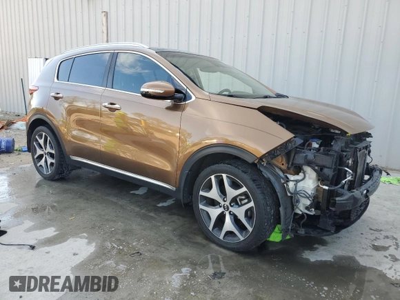 2017 Kia Sportage SX Turbo with VIN KNDPR3A66H7173548, listed as a Copart auction lot 46892905 with 87,876 mi miles and Non repairable. Bid and sale history available at DreamBid. Image 4.