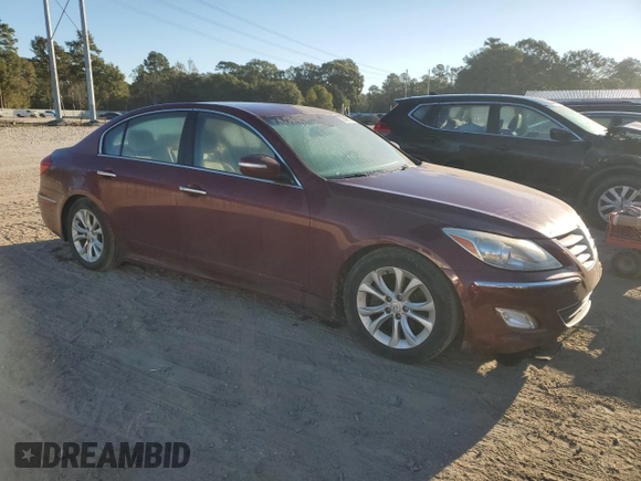 2013 Hyundai Genesis 3.8L with VIN KMHGC4DD8DU235248, listed as a Copart auction lot 73462114 with 180,725 mi miles and Salvage Title. Bid and sale history available at carsss.com. Image 4.