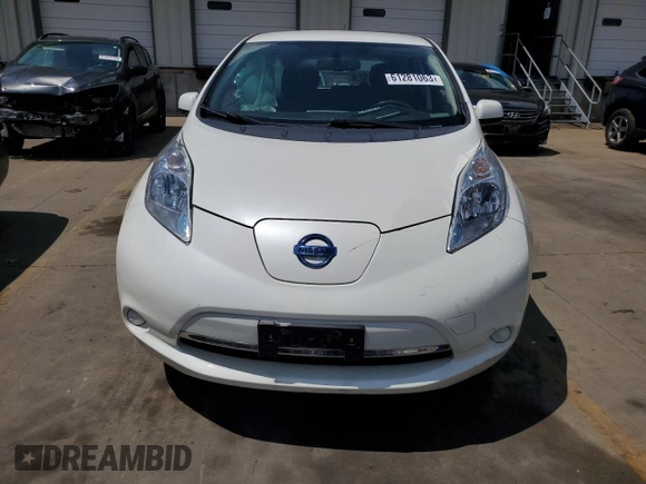 2015 Nissan LEAF SV with VIN 1N4AZ0CP0FC315123, listed as a Copart auction lot 61281063 with 47,962 mi miles. Bid and sale history available at carsss.com. Image 5.