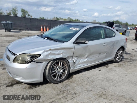 2007 Scion tC Spec with VIN JTKDE177270207889, listed as a Copart auction lot 50557555 with 192,091 mi miles and Salvage Title. Bid and sale history available at carsss.com. Image 1.