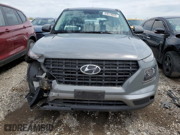 2023 Hyundai Venue SE with VIN KMHRB8A30PU213425, listed as a Copart auction lot 53613055 with 25,358 mi miles and Salvage title. Bid and sale history available at DreamBid. Image 5.