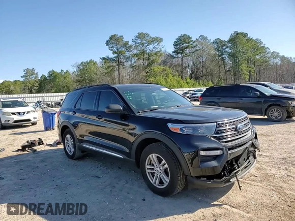 2023 Ford Explorer XLT with VIN 1FMSK8DHXPGA83337, listed as a Copart auction lot 45030485 with 11,833 mi miles and Salvage Title. Bid and sale history available at DreamBid. Image 12.