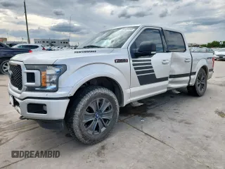 2018 Ford F-150 XL with VIN 1FTEW1EP8JFB42434, listed as a Copart auction lot 63425065 with 111,828 mi miles and Salvage title. Bid and sale history available at DreamBid. Image 1.