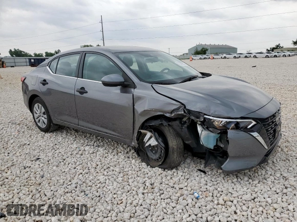 2024 Nissan Sentra S with VIN 3N1AB8BVXRY285091, listed as a Copart auction lot 57378785 with 17,943 mi miles and Salvage title. Bid and sale history available at DreamBid. Image 4.