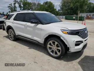 2020 Ford Explorer Platinum z VIN 1FM5K8HC9LGC49594, wystawiony jako Copart lot #52087375 z przebiegiem 38 273 mil mil oraz Szkoda całkowita • Salvage title. Historia ofert i sprzedaży dostępna na DreamBid. Obrazek 4.
