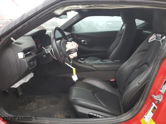 2023 Toyota GR Supra 3.0 with VIN WZ1DB0G08PW056651, listed as a Copart auction lot 85150754 with 31,194 mi miles and Salvage Title. Bid and sale history available at carsss.com. Image 7.