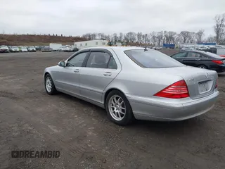 2003 Mercedes-Benz S-Class 4.3L with VIN WDBNG70J03A331144, listed as a IAAI auction lot 42013506 with 1 mi miles. Bid and sale history available at carsss.com. Image 3.