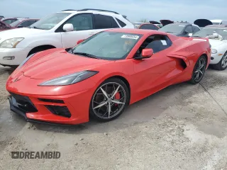 2021 Chevrolet Corvette 3LT with VIN 1G1YC3D46M5103255, listed as a Copart auction lot 73980654 with 0 mi miles and Salvage Title. Bid and sale history available at carsss.com. Image 1.